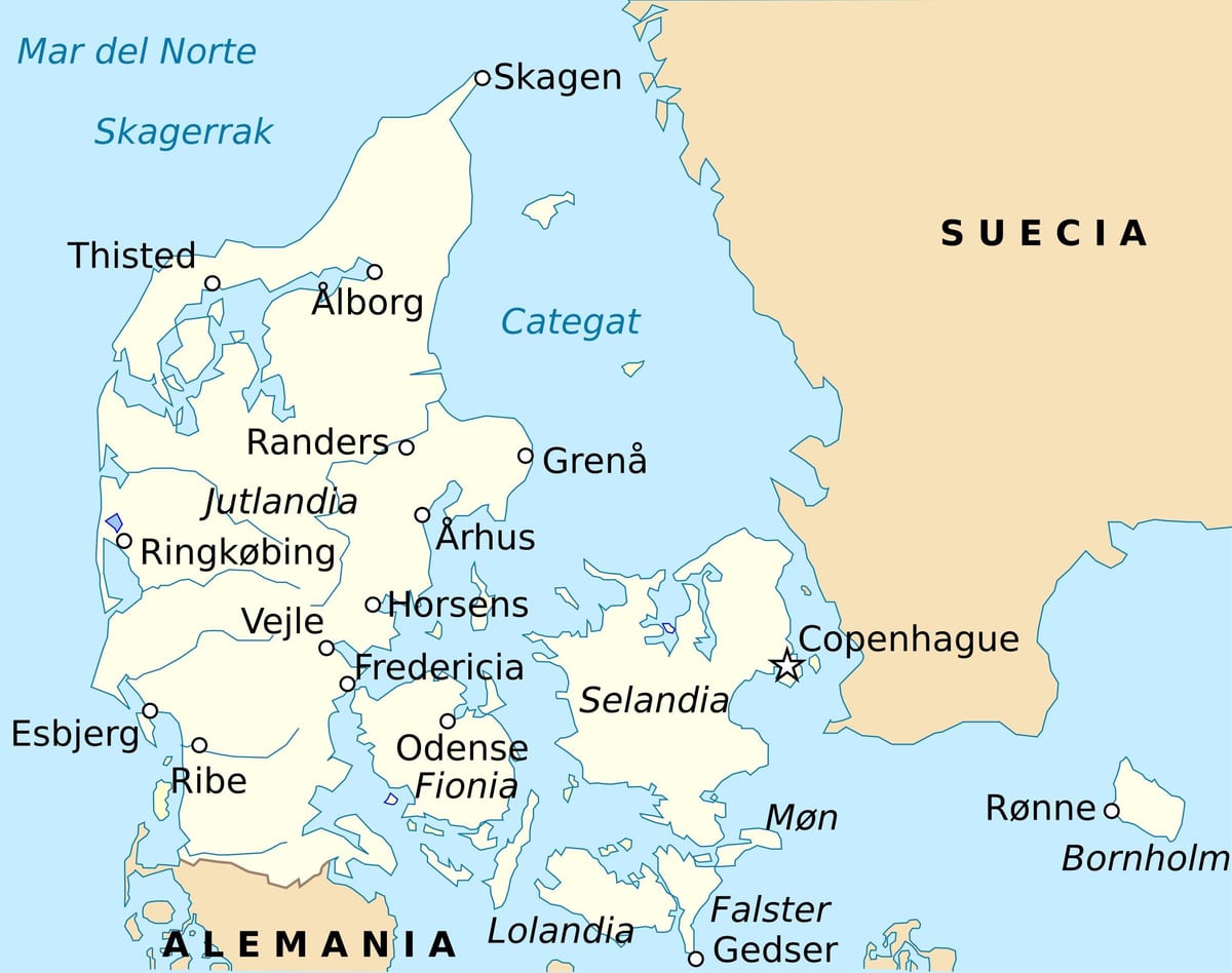 რუკა ფრედერისია დანია